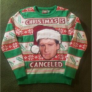 The Office Michael Scott Christmas Is Canceled Ugly Christmas Light Up Sweater M